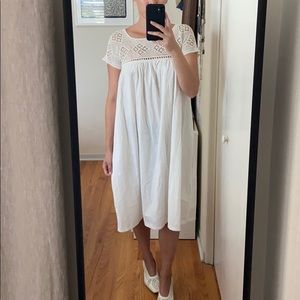 Antique Edwardian Victorian crochet dress